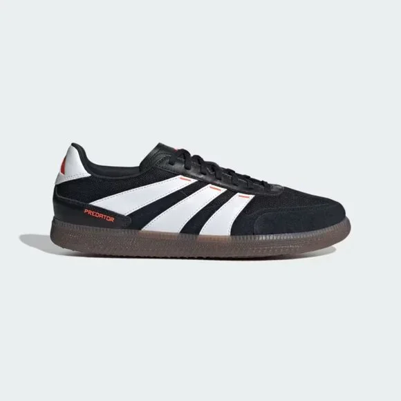 (MENS 6.5) Adidas Predator 24 League Indoor Soccer Samba Suede Black IF1025 MENS 8) Adidas Predator 24 League Indoor Soccer Samba Suede  main image 2